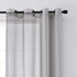 Odor Neutralizing Sheer Voile Grommet Window Curtain for Bedroom or Living Room (1 Panel), 59 in x 120 in, Light Grey...