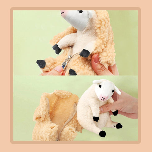 AGRIMONY Cute Shaved Sheep Stuffed Animals Kawaii Lamb Plush Toys Valentines Day Mothers Day Birthday Easter Funny Gifts for Kids Girls Boys Teens...