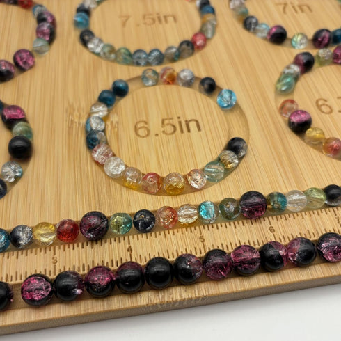 Petoysoso Small Bead Board for Jewelry Making, Bamboo Beading Board for Jewelry Bracelet Making, Bracelet Bead Board, Bracelet Bead Board for Brac...