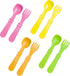 Re-Play Toddler Forks and Spoons Set - 4x4 Utensils Set for Kids - Dishwasher and Microwave Safe - Made in USA - Set of 8-5.8" x 1.2" x 0.2" - Cit...