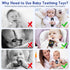 Teething Relief Teethers Toys for Babies 3-6 12 Months Gifts, Silicone Remote Control Baby Teether Bath Toys for 3 6 9 Months Newborn Infant Boy G...
