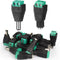 12V DC Adapter Plug 5.5mm x 2.1mm, 10 Pair (10 x Male + 10 x Female) DC Power Connector for LED Strip CCTV Security Camera Cable End Plugs (Male &...