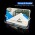 4 Pack Business Card Holder for desk - Office Clear Business Card Holder Stand,Display Plastic Business Card Stand Acrylic Business Card Holder...