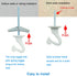 38mm/1.5" Ceiling Hooks - Heavy Duty Swag Hook with Steel Screws Bolts and Toggle Wings for Hanging Plants Ceiling Installation Cavity Wall Fixing...