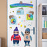 103 Pieces Weather Chart Bulletin Board Set for Classroom Dress Weather Chart for Preschool Decoration Seasonal Bulletin Board Cutout Set for 100t...