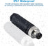 Industrial Sensor Connector Plug,Lonlonty Field Assembly M8 Connector 3-Pin A Coding UTP IP67 Waterproof Aviation Connector Adapter-Male,3 Pin,4Pa...