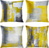 Britimes Throw Pillow Covers Home Decor Set of 4 Pillow Cases Decorative 18 x 18 Inches Outdoor Cushion Couch Sofa Pillowcases Grey and Yellow...