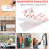 Dual Lock Fastener,2in x 4in 4pcs Reclosable Interlocking Tape Heavy Duty Adhesive Hook Lock Sticky Back Mushroom Mounting Tape,White Color,for In...