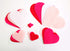 Playfully Ever After 1 to 6 inch Multi-Size Color Pack 24pc Felt Hearts (Red/Pink/LightPink/White)...
