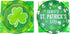 St Patrick's Day Paper Plates an Napkins | Bulk Dinnerware | Disposable Dessert Plates | Print tableware | Print napkins | Party supplies | Clover...