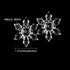 200 Pieces Acrylic Snowflake Ornaments Snowflake Table Scatters Christmas Xmas Tree Hanging Pendant Beads Decorations for DIY Crafts Winter Wonder...