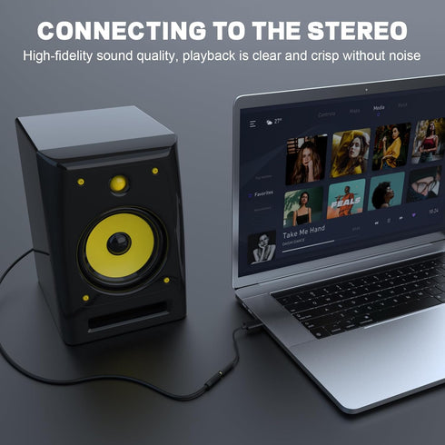 USB to 3.5mm Sound Card 2-in-1 Audio Adapter Cord for Astro A10 A40 Turtle Beach HyperX Cloud SteelSeries Sennheiser Razer & Other Gaming Smartpho...