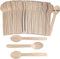 100PCS Disposable Wooden Spoons - 6.3 Inch Compostable Utensils, Biodegradable Bamboo Spoons - Natural Wooden Spoons for Birthday Party, Camping, ...