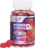 Vitamin D3 Gummies Extra Strength 5000 IU (125 mcg) - Bone, Teeth, Muscle & Immune Support Vitamin D Gummy Dietary Supplement, Nature's Berry Vita...
