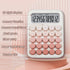 FIOVER Mechanical Switch Calculator, 12 Digits, Large LCD Display, Cute Pink Desktop Calculator with Big Buttons, Aesthetic Calculator for Office,...