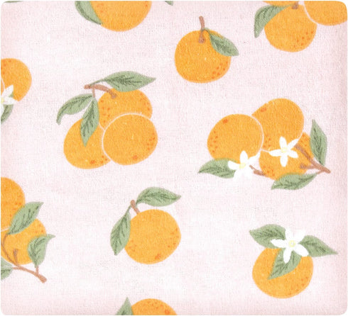 Hudson Baby Unisex Baby Cotton Flannel Receiving Blankets, Citrus Orange, One Size...