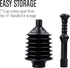 JS Jackson Supplies Professional Bellows Accordion Toilet Plunger, High Pressure Thrust Plunge Removes Heavy Duty Clogs from Clogged Bathroom Toil...
