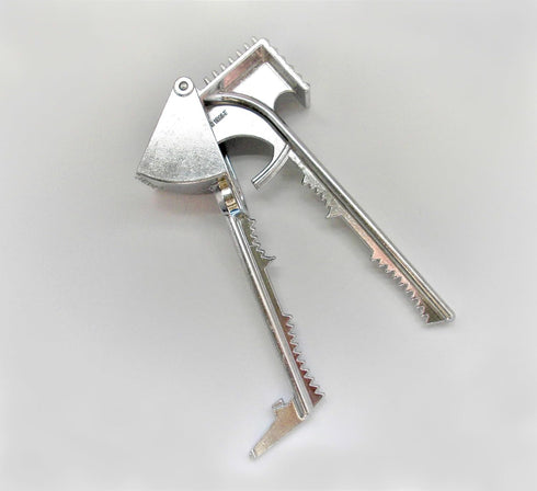 Tredoni Aluminium Big Garlic Press Masher with Head-Cleaner, Olive Pitter, Nutcracker, Meat Tenderizer & Fish Scraper...
