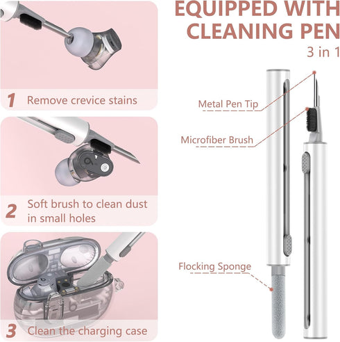 Clear Case for New Beats Studio Buds + (2023) / Beats Studio Buds (2021), Secure Lock Beats Studio Buds Plus Case Cover, Shockproof Wireless Earbu...