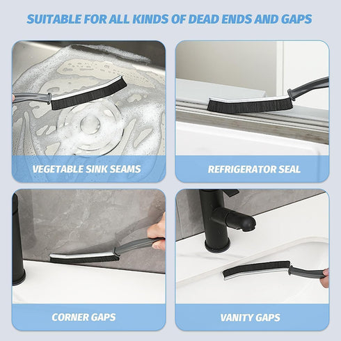 3PC Gap Cleaning Brush Multi-Purpose Door Window Track Deep Cleaning Brush Supplies?Bathroom Gap Cleaning Brush, Clean The Dead Corners of Bathroo...