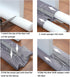 Under Door Draft Stopper Gray 29"-35" Noise Window Breeze Dust Air Blocker Adjustable Door Sweeps...