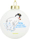 Tree Buddees Funny Snowman Farting - How Snowflakes are Really Made! Glass Bulb Ornament...