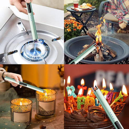 ARECTECH Electric Candle Lighter with Type-C Cable Birthday Gift for Man Women Wife Rechargeable Plasma Arc Lighters for Candle Camping Kitchen St...