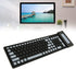 Silicone Keyboard, Foldable Silicone Keyboard Soft Waterproof Rollup Keyboard for PC Laptop Notebook, 103 Keys, Mute Typing, Lightweight (Black)...
