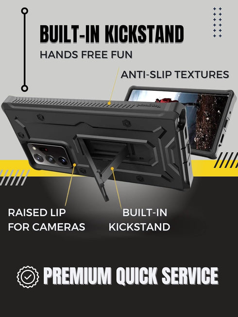 ArmadilloTek Vanguard Compatible with Samsung Galaxy Note 20 Ultra 5G Case (2020 Release) Military Grade Full-Body Rugged with Built-in Kickstand ...