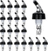Liquor Bottle Pourers Pack of 20 Clear Pourer Spouts 1oz Measured Measuring Liquor Pourers Shot Spirit Dispenser Bartender Automatic Wine Pourer f...