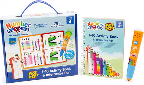 Educational Insights Hot Dots Numberblocks Workbook Numbers 1-10 with Interactive Pen, 75+ Activities, Gift for Kids Ages 4+...