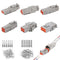 Deutsch DT Connector Kit in 2,3,4,6,8,12 Pin Configurations, Size 16 Stamped Contacts, Sealed Automotive Electrical Connectors, with 35 Pairs Barr...