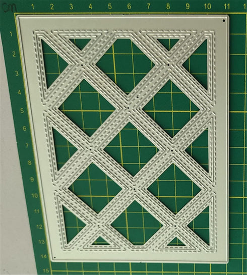 Cutting Dies 3D Background Frame Metal Stencils Scrapbooking Tools DIY Craft Carbon Steel Embossing Template for Paper Card Making Album Arts Supp...