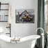Farmhouse Bathroom Decor Wall Art Funny Highland Cow in Bathtub Pictures Wall Decor Rustic Bathroom Cow Painting for Bathroom Toilet Cattle Artwor...