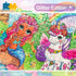 Marlo&Buzz 100-Piece Glitter Jigsaw: Unicorn and Mermaid Princess Puzzles Designed for Kids ages 4-8. Large Pieces for Little Hands, Easy Daily Fu...