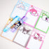 6 Pcs Kawaii Sticky Notes Kiity Cute Cartoon Self-Stick Note Pads Kawaii Stationary 3.75x2.75 inches 180 Sheets Melody Office School Supplies Cat ...