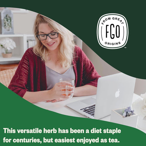 FGO Organic Nettle Leaf Tea, 100 Count, Eco-Conscious Tea Bags, Caffeine Free, Resealable Bag, Packaging May Vary (Pack of 1)...