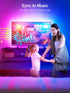 TV Backlights, 13.1FT LED Lights for 32-65 Inch TV, RGB TV LED Lights Behind, Music Sync Bluetooth APP and Remote Control TV LED Strip Lights USB ...