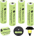 Rechargeable AA Batteries, Ni-MH AA 900mAh Rechargeable Batteries, Double A 1.2v Solar Batteries for Garden Landscaping Outdoor Solar Lights, Stri...