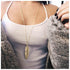 Boho Feather Necklace Long Feather Pendant Necklace Gold Leaf Necklace Vintage Long Necklace Deck Shaped Necklace Chain Jewelry for Women and Girl...