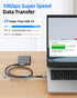 SUNGUY USB C Android Auto Cable 1.5FT, 10Gbps USB C 3.1 Gen 2 Data Transfer, Right Angle USB to USB C 3A Fast Charging, iPhone 15/15 Pro Max, Sams...