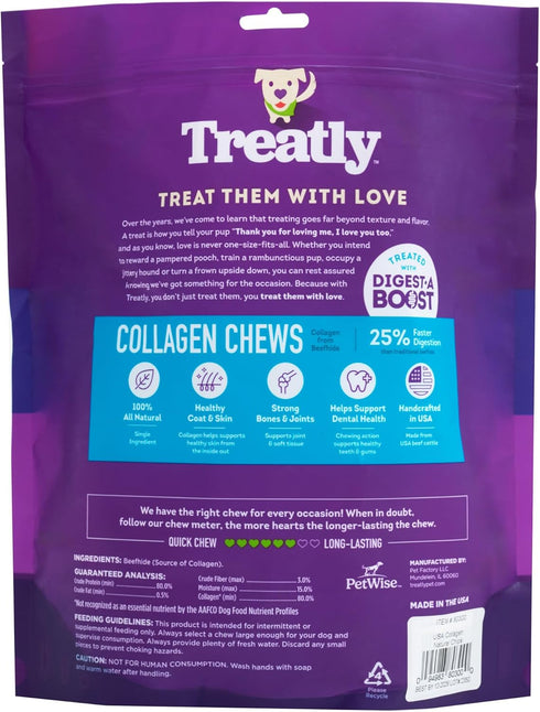 USA Collagen Chips Assorted Dog Chew Treats - Natural Flavor, 14oz/1 Pack...