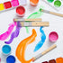 18 Pieces Wooden Stencil Brushes Natural Stencil Brushes Bristle Painting Brushes Wooden Handle Painting Stencil Brushes for Acrylic Oil Watercolo...