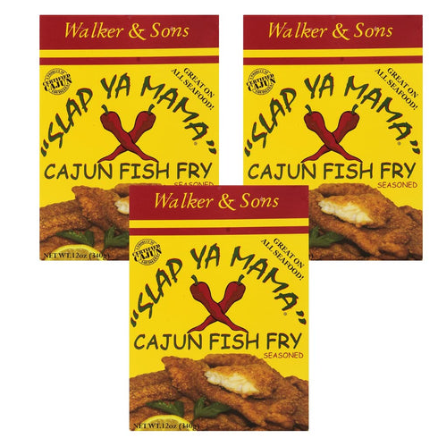 Slap Ya Mama Louisiana Style Cajun Fish Fry, No MSG and Kosher, 12 Ounce Box, Pack of 3...