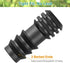 1/2 inch Drip Irrigation Fittings, 15 Pcs Barbed End Plug Connectors for 1/2" Irrigation Tubing (0.52"ID -0.64" OD), Goof Plug End Caps Plastic Pl...