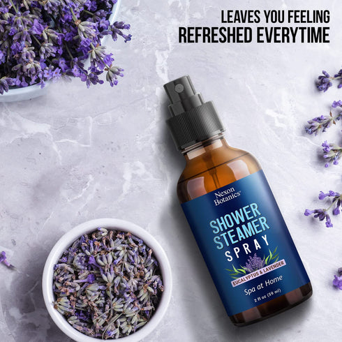 Eucalyptus, Lavender Shower Steamer Spray 2 fl oz - Freshens Up Any Space, Aromatherapy Steam Shower Spray, Enhances Mood, At Home Spa - Instant D...