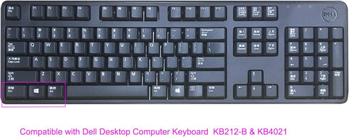 Clear Anti-Dust Silicone Keyboard Protector Skin Cover Compatible With Dell KB212-B, KB4021, 2GR91, 4G481 Desktop PC Slim USB 104-Key Keyboard (Tr...