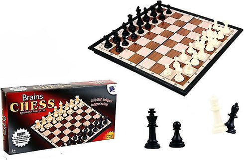 Travel Chess Set Magnetic, Mini Chess Set Travel, Portable Chess Board Magnetic, Party Journey Family Game, Ideal Gift for Friends, Foldable Board...
