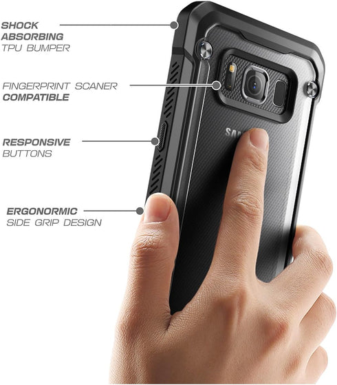 SupCase Samsung Galaxy S8 Active Case, Unicorn Beetle Series Premium Hybrid Protective Frost Clear Case for Samsung Galaxy S8 Active 2017 Release ...