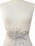 Exquisite Uniquely Pure Handmade AB Colour Bright Crystal Patches Sew-on Rhinestones Applique with Stones Sequins Beads for Wedding Dress DIY Manu...
